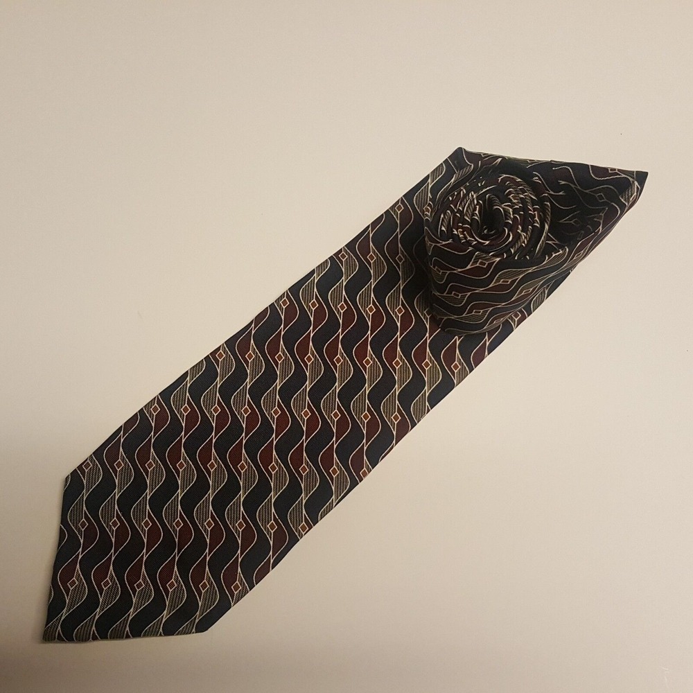 Wembley‎ Men's Tie Blue Red Waves